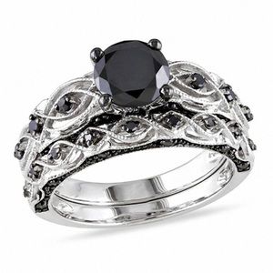 Black Diamond Bridal Set
